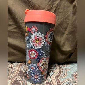 Vera Bradley Travel Mug /Coffee Cup Insulated 16oz Floral Tumbler